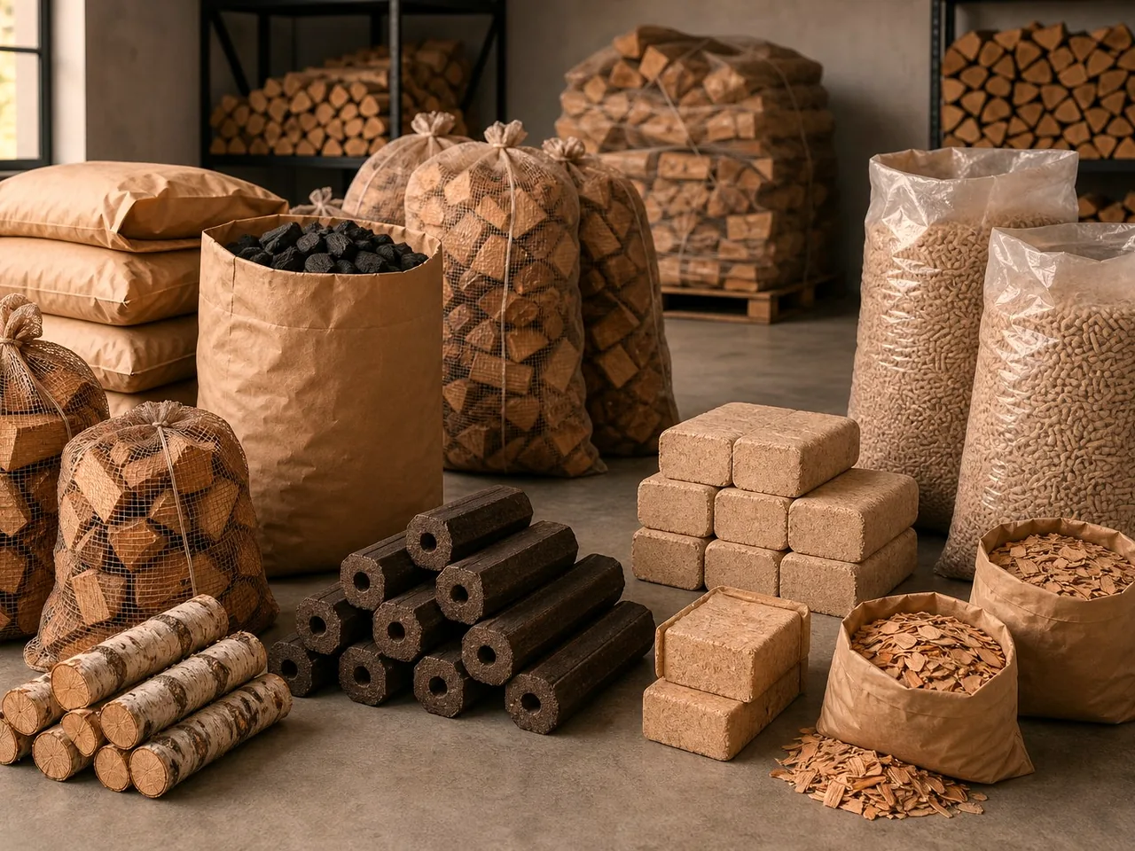 Топливные брикеты Pini Kay в Газопроводе